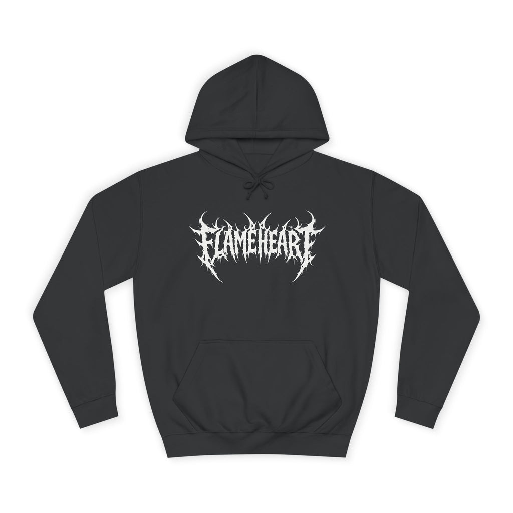 FLAMEHEART – RAW LOGO HOODIE