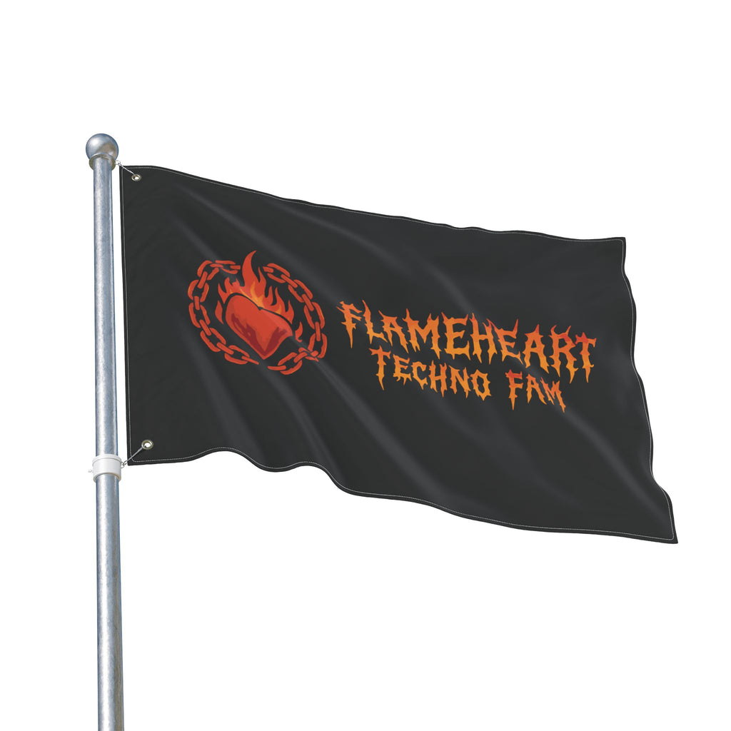 FLAMEHEART TECHNO FAM - FLAG