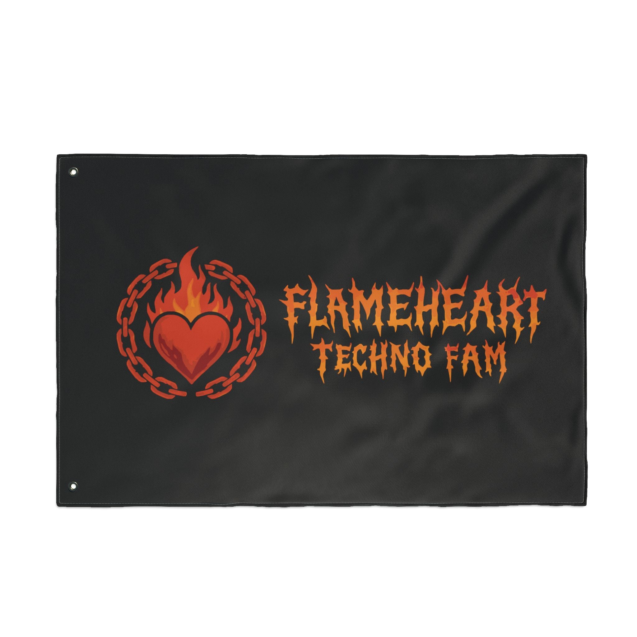 FLAMEHEART TECHNO FAM - FLAG