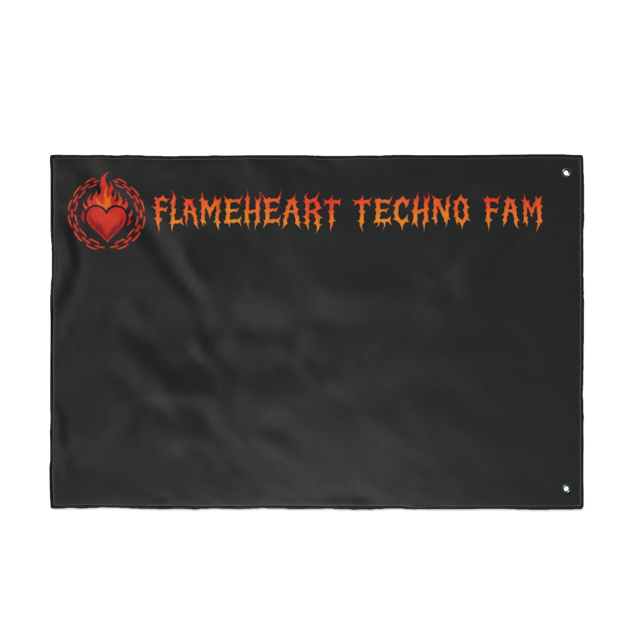 FLAMEHEART TECHNO FAM - FLAG